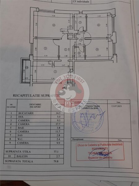 Fizicienilor | Apartament 4 camere | 80mp | decomandat | B8015